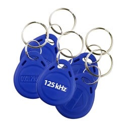 Nahaufnahme des RFID-Anhängers HD-RKF07 mit silbernem Schlüsselring