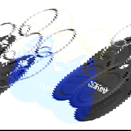 Set mit 10 MIFARE-codierten Proximity-Schlüsselanhängern, RFID 13,56 MHz, blau HD-RKF22