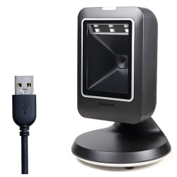 QR- und Barcode-Scanner, stationär, kabelgebunden, USB, liest Codes vom LCD-Bildschirm HD-S63