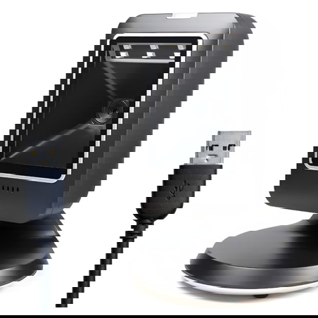 QR- und Barcode-Scanner, stationär, kabelgebunden, USB, liest Codes vom LCD-Bildschirm HD-S63