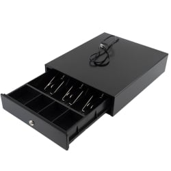 Schublade für Banknoten und Münzen, 3 und 4 Fächer, abschließbar mit Schlüssel, RJ11-Schnittstelle HD-KS30