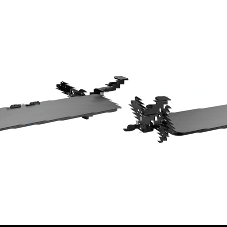 Untertisch-Tastaturablage SolidHand-KT09S am Schreibtisch montiert