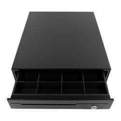 Kassenschublade mit 4 Geldscheinfächern und 8 Münzfächern, aus Stahl und geräumig, RJ11 HD-KS35