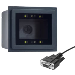 Stationärer QR- und Barcode-Leser mit RS232-Schnittstelle, kabelgebunden, mit LCD-Bildschirm HD340