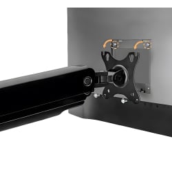 Schwarze Monitor Halterung, Tragarm für 2 Monitore, Tischhalterung bis 32 Zoll HDWR SolidHand-CS02U