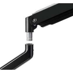 Doppelmonitorständer mit USB-Anschlüssen an der Unterseite und einer Bildschirmdiagonale von 17-32 Zoll SolidHand-CS02U