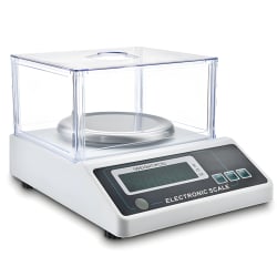 Apothekenwaage bis 500 g mit einer Genauigkeit von 0,01 g, Kunststoffabdeckung, Modell PRO-A500G