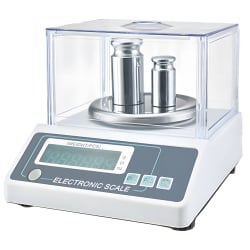 Präzisionslaborwaage bis 500 g mit Kunststoffabdeckung und Display, Genauigkeit 0,01 g PRO-A500G