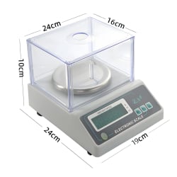 Apothekenwaage mit Kunststoffabdeckung bis 500 g, präzise, ​​Genauigkeit bis zu 0,01 g PRO-A500G