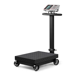 Frachtwaage bis 1000 kg mit einer fahrbaren Metallplattform wagPRO-P1000W