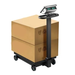 Waage für Pakete bis 1 Tonne auf Rädern, mit einer Tragfähigkeit von bis zu 1000 kg, Wiegeplattform aus Metall  wagPRO-P1000W