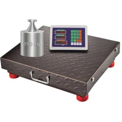Frachtwaage mit Metallplattform bis 150 kg, LCD-Bildschirm, Genauigkeit 20 Gramm wagPRO-W150