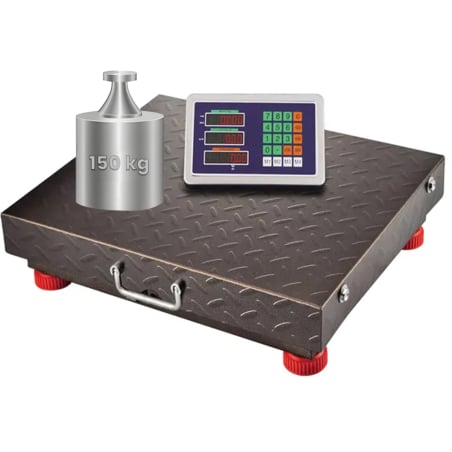Frachtwaage mit Metallplattform bis 150 kg, LCD-Bildschirm, Genauigkeit 20 Gramm wagPRO-W150