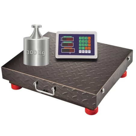 Plattform-Paketwaage bis 300 kg mit Display, kabellos mit WIFI 433 MHz, Stahl und massiv wagPRO-W300