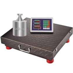 Elektronische Plattformwaage bis 600 kg mit Display und WLAN 433 MHz bis 20 Meter, robust wagPRO-W600
