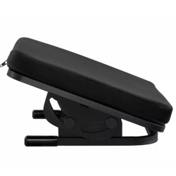 Vorderansicht der schwarzen Fußstütze FeetFleet-11