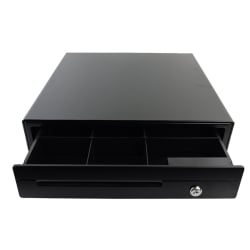 Kassenschublade mit Organizer, 4 Geldscheinfächern und 6 Münzfächern, geräumig, Stahl HD-KS41