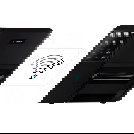 Hochleistungs-Selbstklebeetikettendrucker mit WLAN, industrietauglich, Thermotransfer- und Thermodirektdruck OPrint-IA200WN