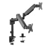 Doppelte 32-Zoll-Monitorhalterung, für den Schreibtisch, VESA-Standard, verstellbar mit Gasdruckfeder SolidHand-AS02