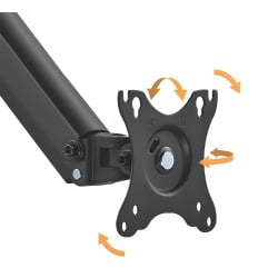 Wandmontierter Monitorständer, 17-27 Zoll Diagonale und Monitorgewicht bis zu 7 kg SolidHand-AW01