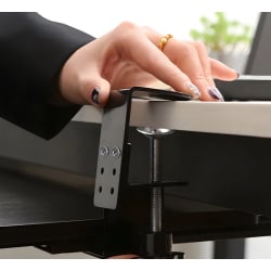 Tastaturständer, ausziehbar bis 25 kg, mit Klemme am Schreibtisch befestigt SolidHand-KT02