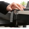 Tastaturständer, ausziehbar bis 25 kg, mit Klemme am Schreibtisch befestigt SolidHand-KT02