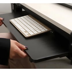 Ausziehbare Tastaturablage zur Unterbaumontage mit einer Tragfähigkeit von bis zu 25 kg SolidHand-KT02