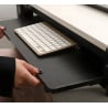 Ausziehbare Tastaturablage zur Unterbaumontage mit einer Tragfähigkeit von bis zu 25 kg SolidHand-KT02