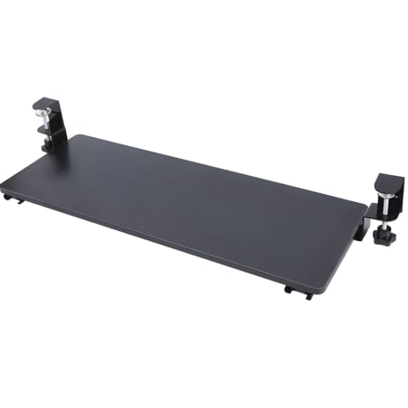 Tastaturschublade, ausziehbar, unter dem Tisch, mit Klemme befestigt, Tragkraft bis zu 25 kg SolidHand-KT02