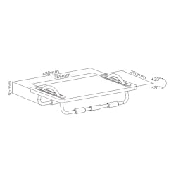 Büro-Fußstütze, verstellbar, schwarz, bis 30 kg, FeetFleet-07