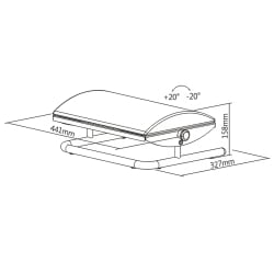 Computer-Fußstütze unter dem Schreibtisch mit weichem Beinkissen und Verstellmöglichkeit FeetFleet-10B