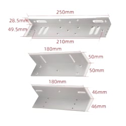 Einsteckschloss mit Türriegel, abgewinkelt für Standard- und elektromagnetische Schlösser SecureEntry-SC10