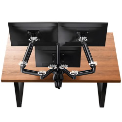 SolidHand-SG03 VESA-Tischhalterung für drei Monitore mit Gasfeder