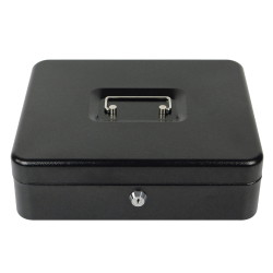 Münz- und Banknotenbox, abschließbar, Organizer, 5 und 4 Fächer HD-CB30-9A