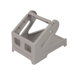 Ständer für Thermotransferetiketten, selbstklebend auf Rolle und gefaltet, grau, stabiler OPrint-LSW-Spender