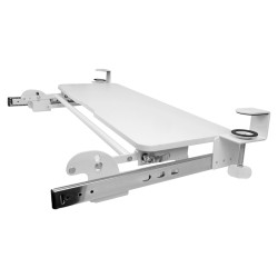 Ausziehbare Tastatur- und Mausablage, die mit einer Klemme unter der Tischplatte befestigt wird (SolidHand-KT09W)