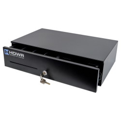 Lange Kassenschublade mit ausziehbarem Organizer für 8 Münzen und 8 Banknoten, securePRO-495