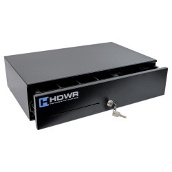 Schublade für Banknoten und Münzen mit Organizer, 2 x 8 Fächer, längs und ausziehbar, securePRO-495