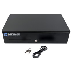 Kassenschublade, lang, ausziehbar mit Organizer, 2 x 8 Fächer, geräumig, securePRO-495