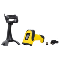 WLAN-QR- und Barcode-Scanner mit Ständer, integriertem Speicher, Bluetooth und automatischer Scanfunktion HD3300A