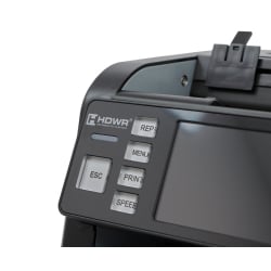 Banknotenzähler mit UV-, IR-, MG- und 2x CIS-Technologie, Mehrwährungs- und fortschrittlicher Technologie FiscalFlow-9020