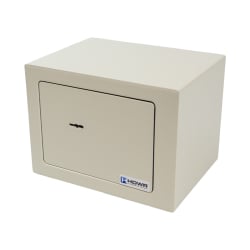 Heimtresor für Geld, Dokumente und Schmuck, klein und kompakt, aus Stahl, abschließbar mit Schlüssel – SecureBox-10