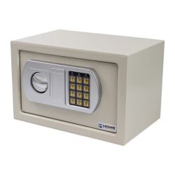 Elektronischer Tresor mit PIN-Code und Schlüssel zur Aufbewahrung von Geld, Dokumenten, Schmuck, Stahl SecureBox-30