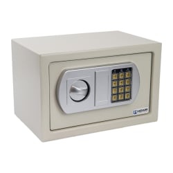 Kleiner Tresor mit elektronischem Schloss und Notfallschlüssel SecureBox-30