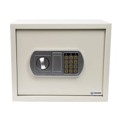 Safe mit PIN-Code und klassischem Stahlschlüssel, mit mechanischem und elektronischem Schloss SecureBox-50