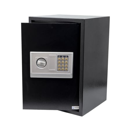 Bürosafe mit PIN-Code und Schlüssel, groß, geräumig, Stahl mit elektronischem Bedienfeld SecureBox-60