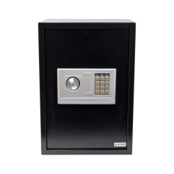 Elektronischer Tresor für Geld und Dokumente, Stahl, abschließbar mit PIN-Code und Schlüssel SecureBox-60