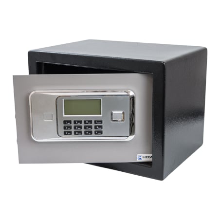Sejf domowy na kod PIN i klucz z ekranem LCD, slodny 5 mm SecureBox-25