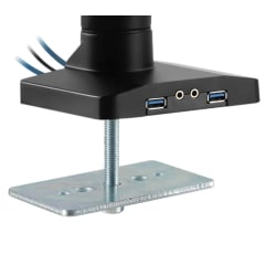 SolidHand-CM03U Dreifacharm für 17-27-Zoll-Monitore mit USB-Anschlüssen und Gasdruckfeder