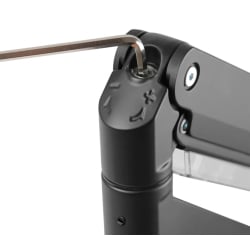 SolidHand-CM03U Tischhalterung für 3 Monitore mit zwei USB-Anschlüssen und Bildschirmgrößen von 17 bis 27 Zoll